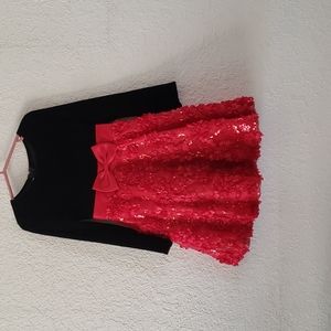 Cute red and black dress